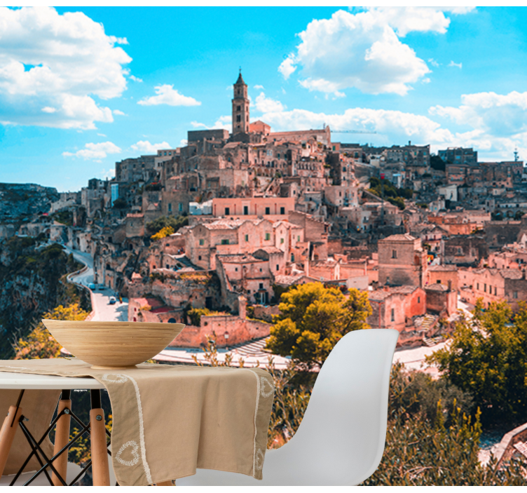 Tapisserie villes et pays paysage historique de matera - TenStickers