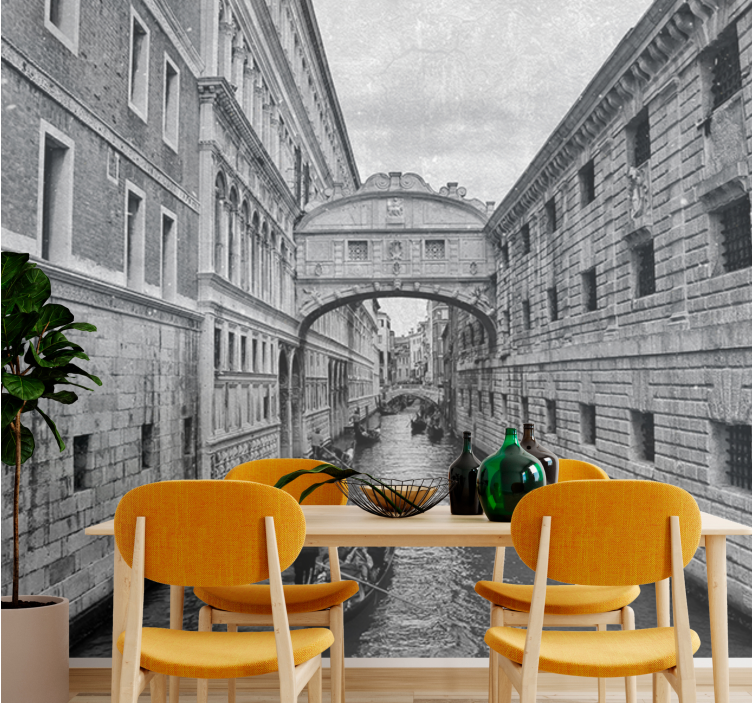 Tapisserie villes et pays vue des canaux de venise - TenStickers