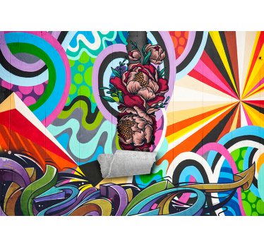 Papier peint art urbain graffiti - TenStickers
