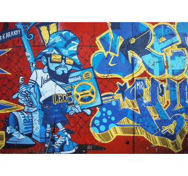 Tapisserie murale cool art urbain graffiti - TenStickers
