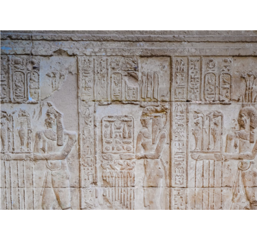Tapisserie art classique reliefs égyptiens anciens - TenStickers