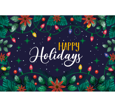 Tapisserie noel salutations de vacances festives - TenStickers