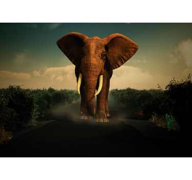 Tapisserie animaux Éléphant majestueux - TenStickers