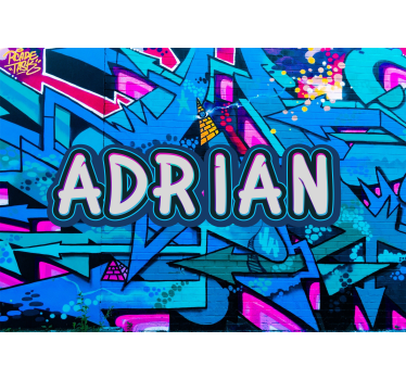 Tapisserie graffiti style personnalisable - TenStickers