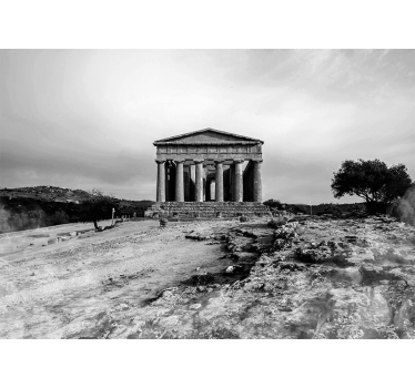 Tapisserie art classique structure du temple historique - TenStickers
