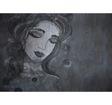 Tapisserie art portrait de femme Élégante - TenStickers