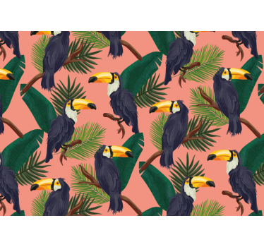 Tapisserie autres animaux design de toucan tropical - TenStickers