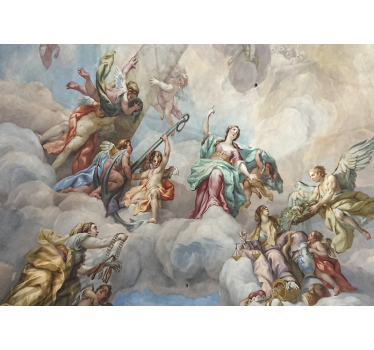 Tapisserie art classique figures célestes au-dessus - TenStickers