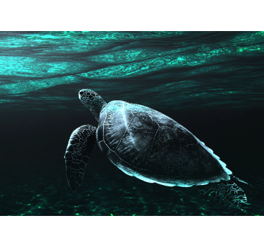 Tapisserie animaux tortue de mer majestueuse - TenStickers