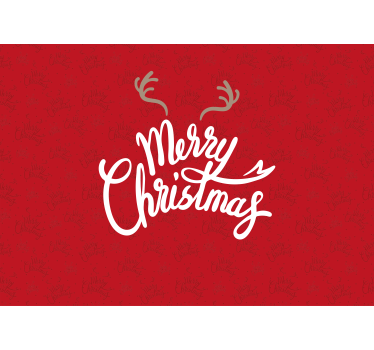 Tapisserie noel salutation de noël joyeuse - TenStickers