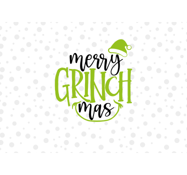 Tapisserie noel salutation festive du grinch - TenStickers