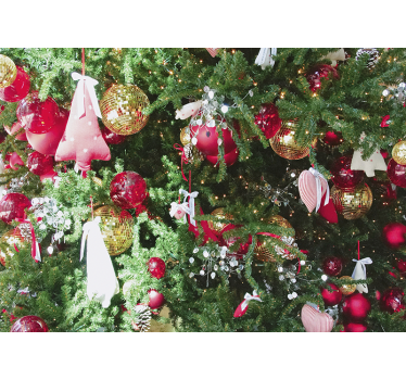 Tapisserie noel ornements de fête - TenStickers