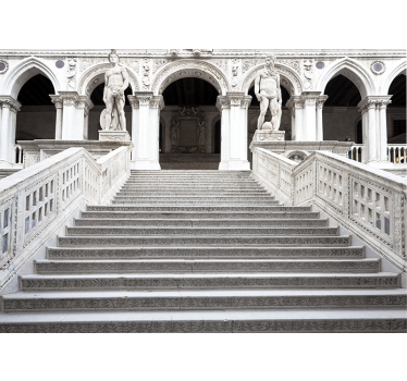 Tapisserie art classique escaliers en pierre majestueux - TenStickers