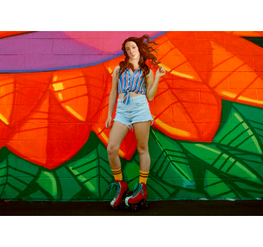 Tapisserie graffiti patineur audacieux - TenStickers