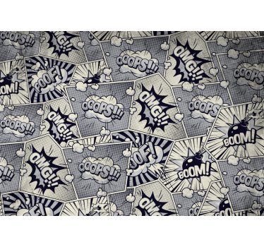 Tapisserie graffiti effets sonores comiques - TenStickers