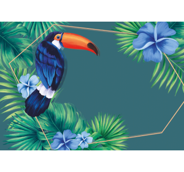Tapisserie animaux toucan tropical - TenStickers