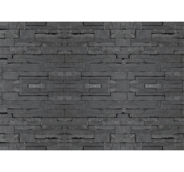 Tapisserie murale effet pierre noire - TenStickers