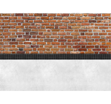 Tapisserie murale effet briques - TenStickers