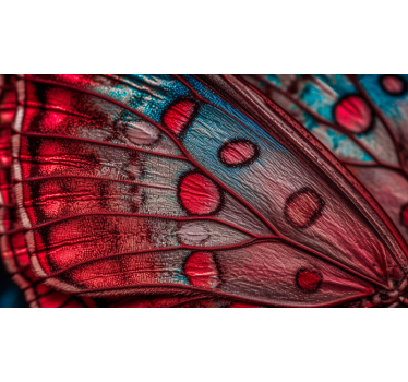 Tapisserie murale salon aile de papillon magenta - TenStickers