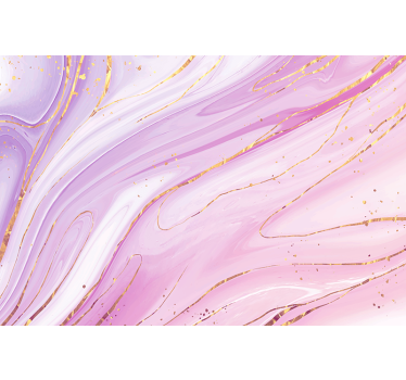 Tapisserie murale effet 3D fluide rose - TenStickers