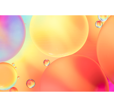 Tapisserie murale effet 3D bulles dégradées - TenStickers