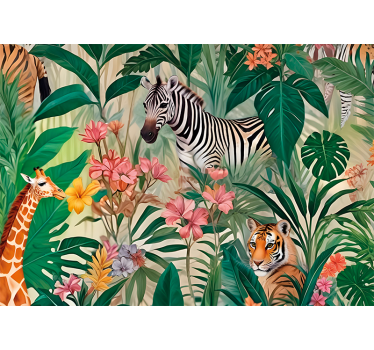 Tapisserie autres animaux explosion naturelle - TenStickers