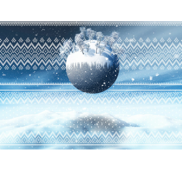 Tapisserie noel emoji festif amusant - TenStickers