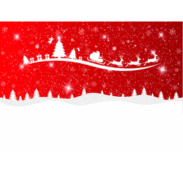 Tapisserie noel traîneau du père noël - TenStickers
