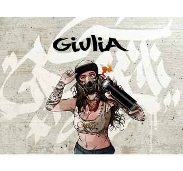 Tapisserie graffiti expression de l'art urbain - TenStickers