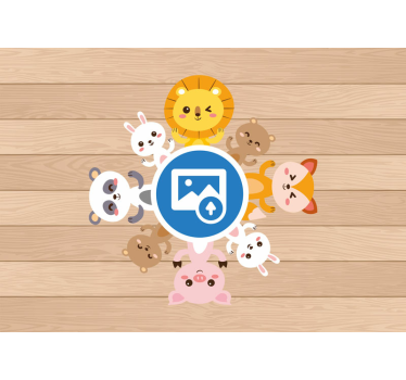 Tapisserie animaux amis animaux espiègles - TenStickers