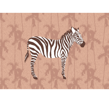 Tapisserie animaux zèbre dans la nature - TenStickers