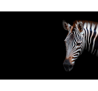 Tapisserie animaux portrait détaillé du zèbre - TenStickers