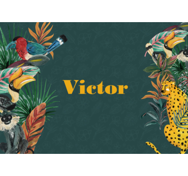 Tapisserie animaux expédition faune exotique - TenStickers