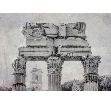 Tapisserie art classique éléments architecturaux anciens - TenStickers
