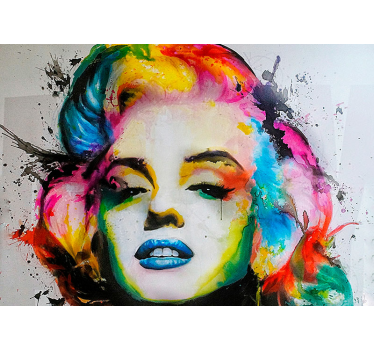 Photo murale art urbain Pop art coloré marilyn monroe - TenStickers
