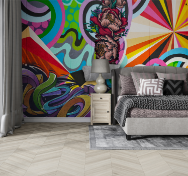 Papier peint art urbain graffiti - TenStickers