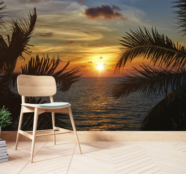Papier peint mural océan Les vagues et le soleil - TenStickers