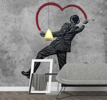 Papier peint salon Banksy et graffiti - TenStickers