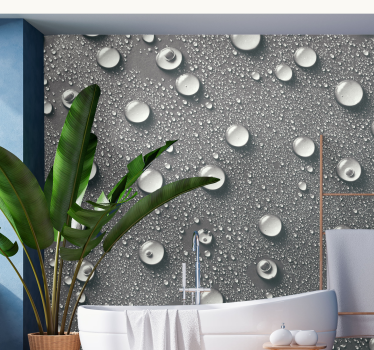 Tapisserie murale effet gouttes d'eau - TenStickers