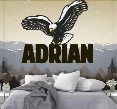 Tapisserie animaux aigle en vol - TenStickers
