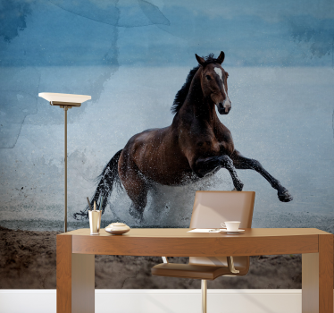 Tapisserie animaux cheval au galop - TenStickers