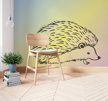 Tapisserie animaux conception de hérisson - TenStickers