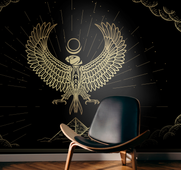 Tapisserie animaux design emblème aigle - TenStickers
