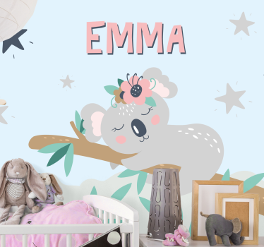Tapisserie animaux design mignon de koala - TenStickers