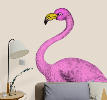 Tapisserie animaux Élégance flamant rose - TenStickers