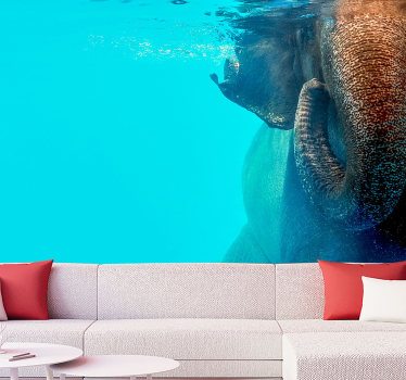 Tapisserie animaux éléphant sous-marin majestueux - TenStickers