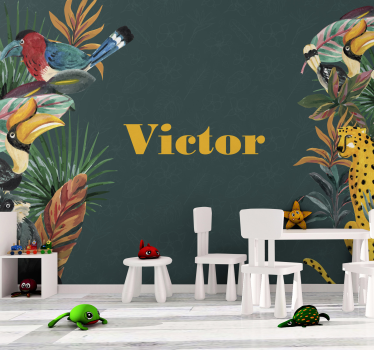 Tapisserie animaux expédition faune exotique - TenStickers