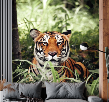Tapisserie animaux expérience du tigre royal - TenStickers