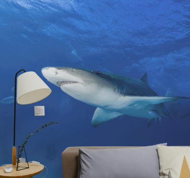 Tapisserie animaux exploration du requin majestueux - TenStickers