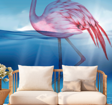 Tapisserie animaux flamant rose Élégant - TenStickers